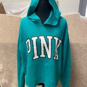 Victoria's Secret Teal Hoodie Sweater